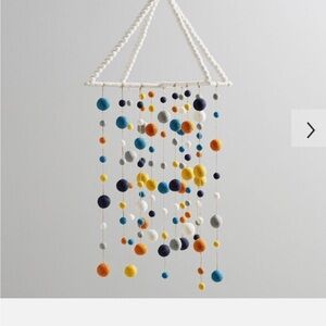 West Elm Multicolor Wool Ball Baby Mobile